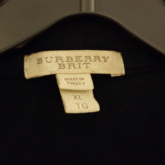Navy blue Burberry polo - Picture 3 of 6